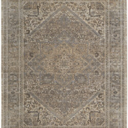 Feizy Celene Traditional Medallion 39KXF Tan/Brown/Ivory Area Rug