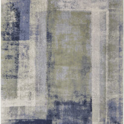 Feizy Clio Modern Abstract 39K3F Blue/Green/Ivory Area Rug