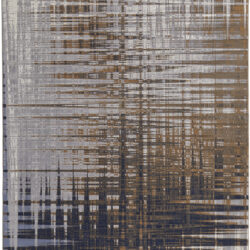 Feizy Clio Modern Abstract 39K4F Blue/Orange/Gray Area Rug