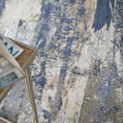 Alternative view of Feizy Clio Modern Abstract 39K6F Blue/Gray/Tan Area Rug