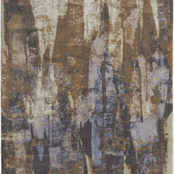 Feizy Clio Modern Abstract 39K6F Brown/Blue/Ivory Area Rug