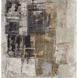 Feizy Clio Modern Watercolor 39LUF Brown/Gray/Black Area Rug