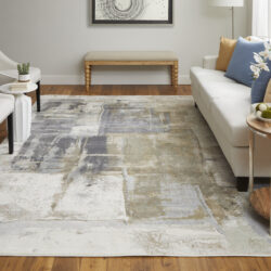 Alternative view of Feizy Clio Modern Watercolor 39LUF Brown/Gray/Black Area Rug