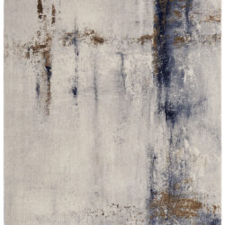 Feizy Clio Modern Abstract 39LXF Ivory/Blue/Brown Area Rug