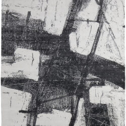 Feizy Coda Modern Abstract 8927F Black/White Area Rug