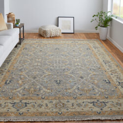 Alternative view of Feizy Corbitt Traditional Oriental 0611F Gray/Gold Area Rug