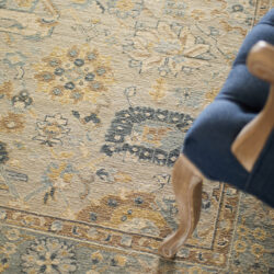 Alternative view of Feizy Corbitt Traditional Oriental 0612F Blue/Brown/Gray Area Rug