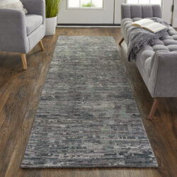 Alternative view of Feizy Conroe Modern Abstract 6823F Blue/Gray Area Rug