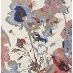 Feizy Dafney Transitional Floral & Botanical 8865F Blue/Pink/Gray Area Rug