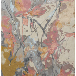 Feizy Dafney Transitional Floral & Botanical 8867F Blue/Pink/Gray Area Rug