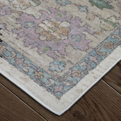 Alternative view of Feizy Dartmouth Transitional Floral & Botanical 39QJF Ivory/Brown/Blue Area Rug