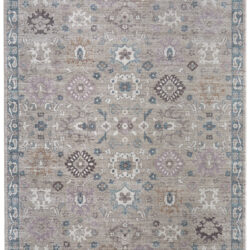 Feizy Dartmouth Transitional Floral & Botanical 39QLF Gray/Blue/Taupe Area Rug
