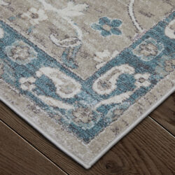 Alternative view of Feizy Dartmouth Transitional Floral & Botanical 39QLF Gray/Blue/Taupe Area Rug