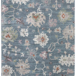 Feizy Dartmouth Transitional Abstract 39QMF Blue/Ivory/Pink Area Rug