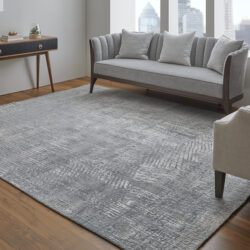 Alternative view of Feizy Eastfield Modern Abstract 69A1F Gray Area Rug