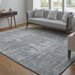 Alternative view of Feizy Eastfield Modern Abstract 69A5F Gray Area Rug