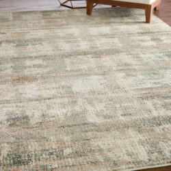 Alternative view of Feizy Eden Modern Abstract 39QWF Ivory/Gray/Green Area Rug