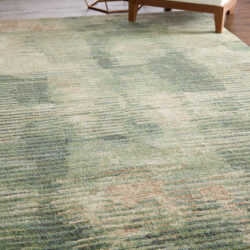 Alternative view of Feizy Eden Modern Abstract 39QYF Green/Ivory/Brown Area Rug
