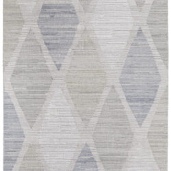 Feizy Elias Modern Diamond 69FWF Ivory/Blue/Brown Area Rug