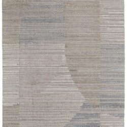 Feizy Elias Modern Abstract 69FXF Brown/Blue/Tan Area Rug