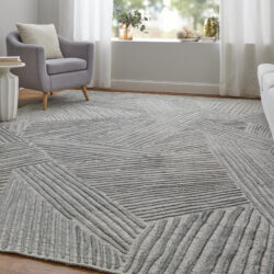 Alternative view of Feizy Elias Modern Abstract 69FYF Green/Ivory/Tan Area Rug