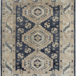 Feizy Fillmore Traditional Diamond 6943F Blue/Ivory Area Rug