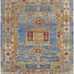 Feizy Fillmore Traditional Geometric 6944F Blue/Yellow/Red Area Rug