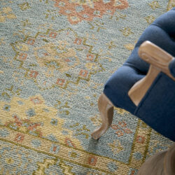 Alternative view of Feizy Fillmore Transitional Diamond 69CIF Blue/Green/Yellow Area Rug