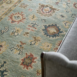 Alternative view of Feizy Fillmore Transitional Floral & Botanical 69CJF Blue/Ivory/Yellow Area Rug