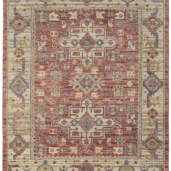 Feizy Fillmore Transitional Medallion 69CKF Red/Ivory/Gold Area Rug