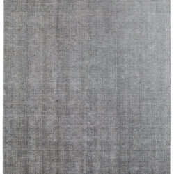 Feizy Fleetwood Modern Solid 8A06F Gray/Black Area Rug