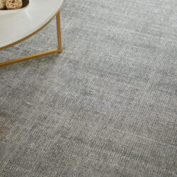 Alternative view of Feizy Fleetwood Modern Solid 8A06F Gray/Black Area Rug
