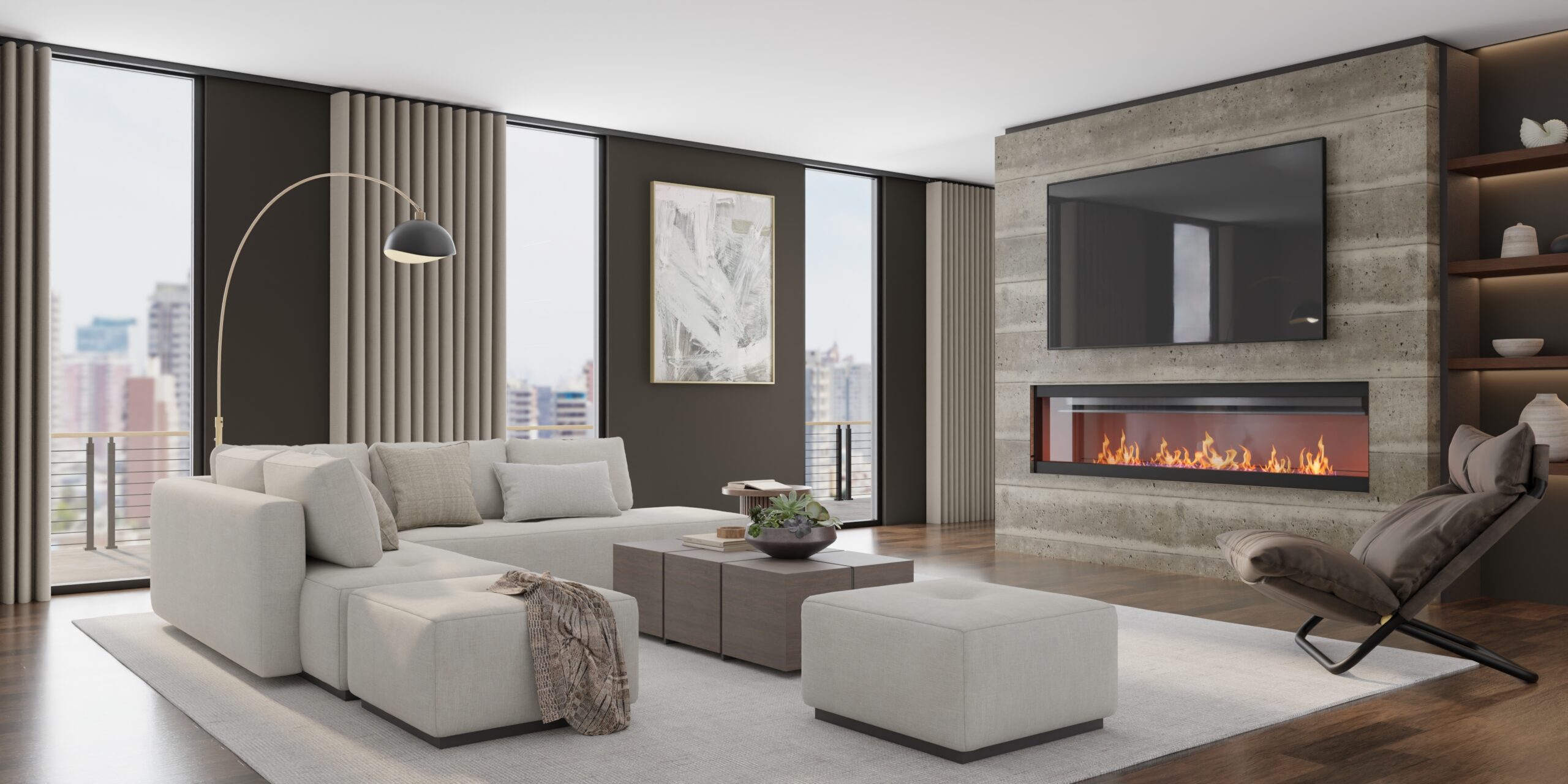 Feizy Fleetwood Modern Solid 8A06F Gray Area Rug - Image 6