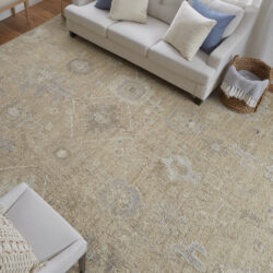 Alternative view of Feizy Grafton Transitional Floral & Botanical 69F8F Tan/Gray/Ivory Area Rug