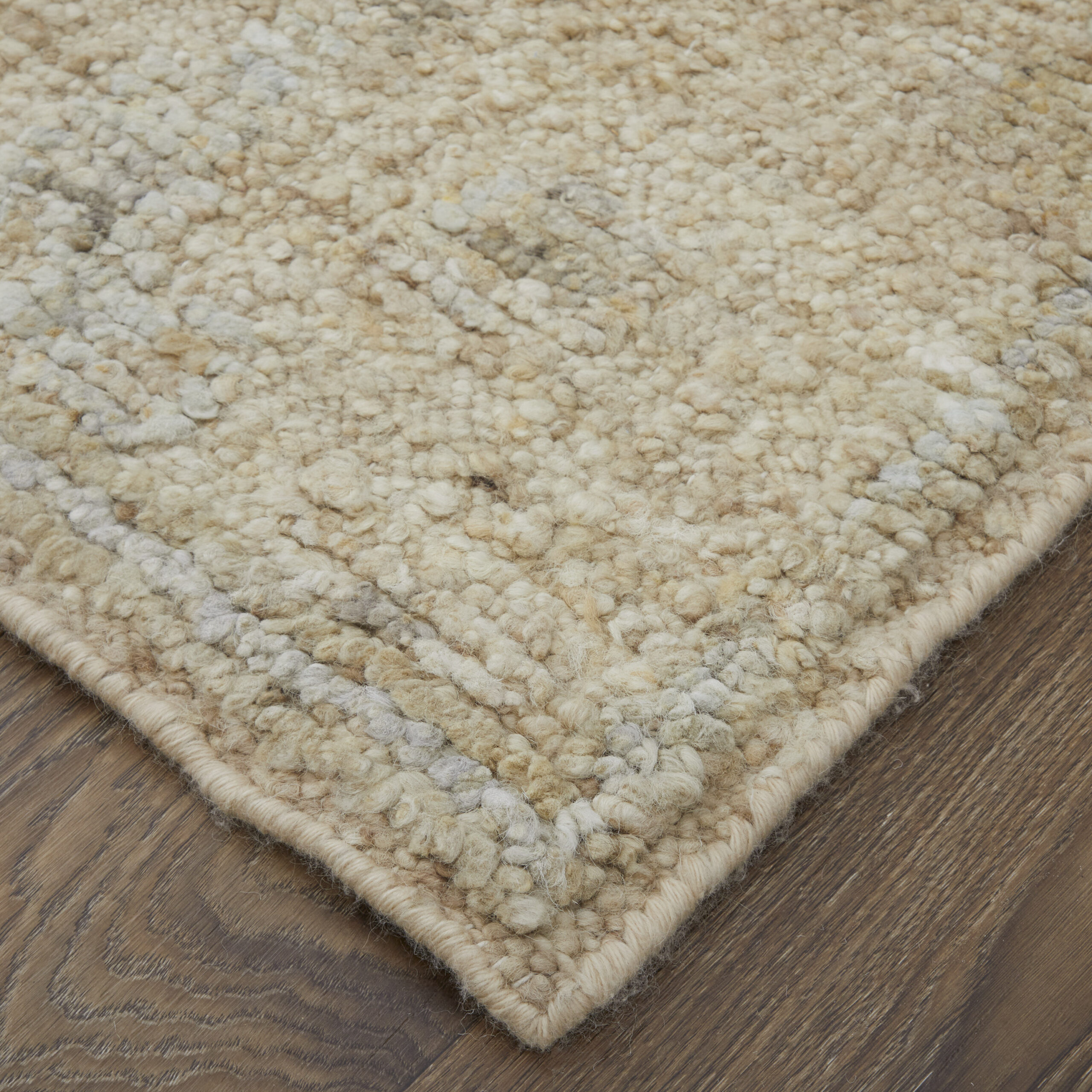 Feizy Grafton Transitional Floral & Botanical 69F8F Tan/Gray/Ivory Area Rug - Image 3