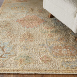 Alternative view of Feizy Grafton Transitional Floral & Botanical 69FLF Ivory/Orange/Gray Area Rug