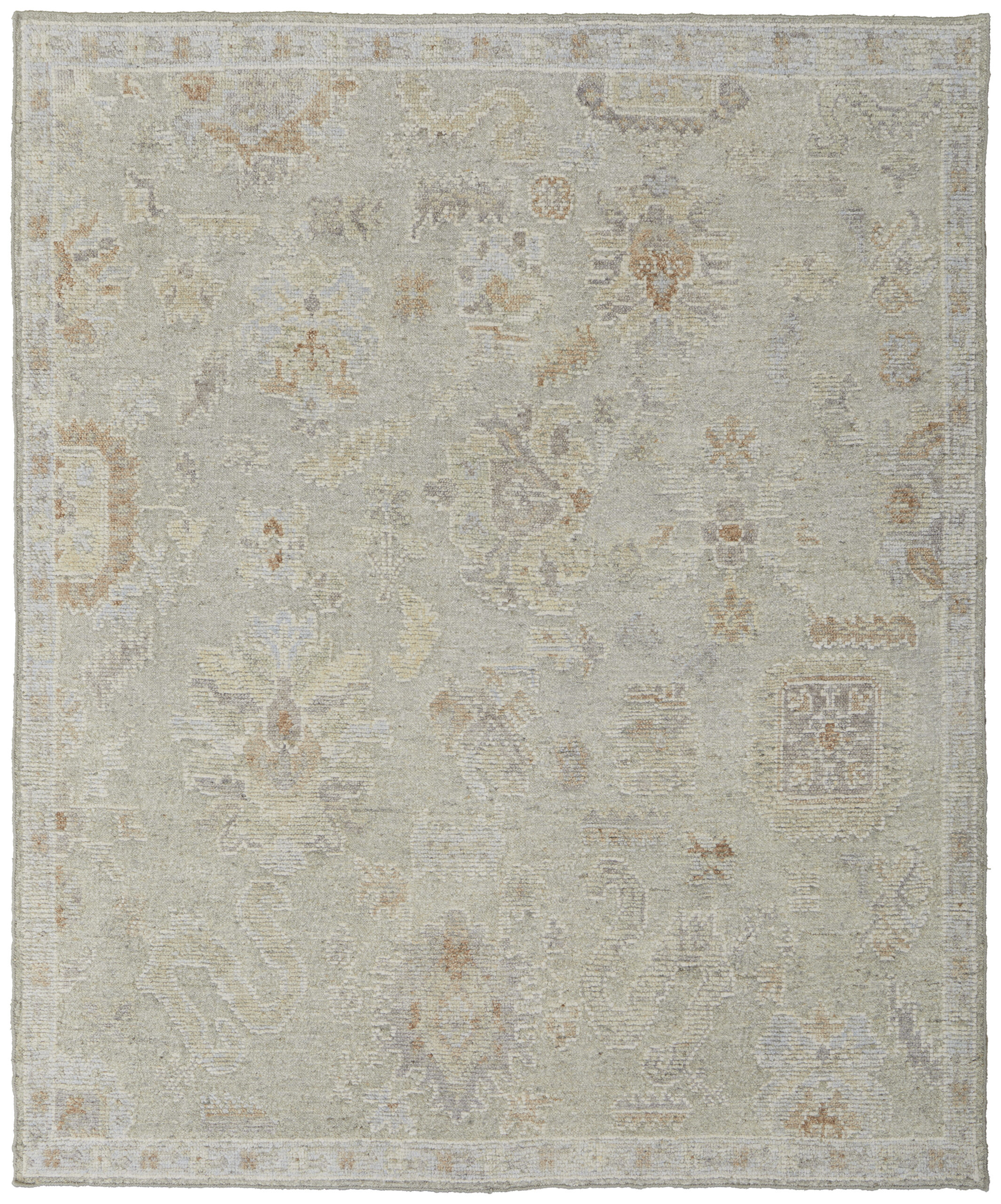 Feizy Grafton Transitional Floral & Botanical 69FNF Gray/Green/Blue Area Rug