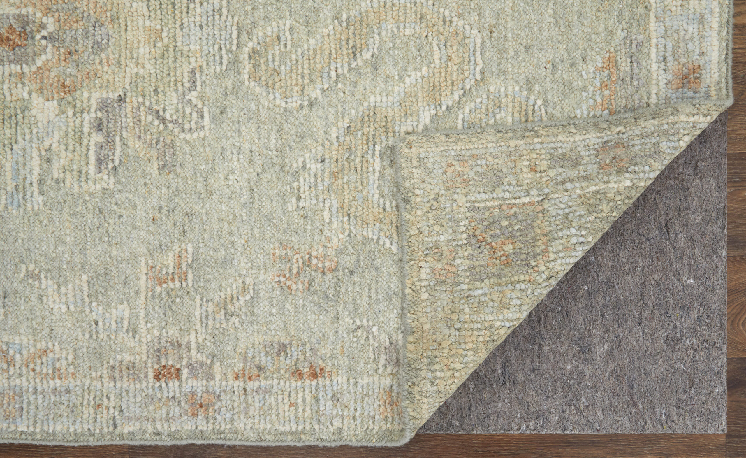 Feizy Grafton Transitional Floral & Botanical 69FNF Gray/Green/Blue Area Rug - Image 8