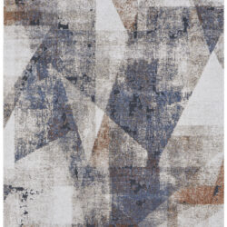 Feizy Gilmore Modern Color Block 39MKF Blue/Ivory/Taupe Area Rug