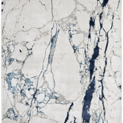 Feizy Indio Modern Abstract 39GWF Ivory/Blue/Black Area Rug