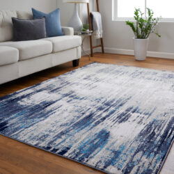 Alternative view of Feizy Indio Modern Abstract 39GYF Tan/Blue/Ivory Area Rug