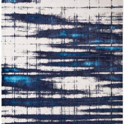 Feizy Indio Modern Abstract 39GZF Ivory/Blue/Gray Area Rug