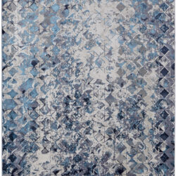 Feizy Indio Modern Diamond 39H0F Blue/Ivory/Gray Area Rug