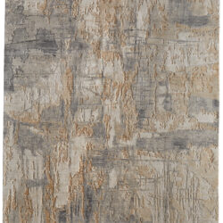 Feizy Jaxson Modern Abstract 39PWF Gray/Tan/Ivory Area Rug