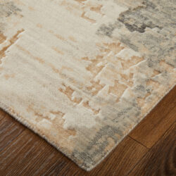 Alternative view of Feizy Jaxson Modern Abstract 39PWF Gray/Tan/Ivory Area Rug