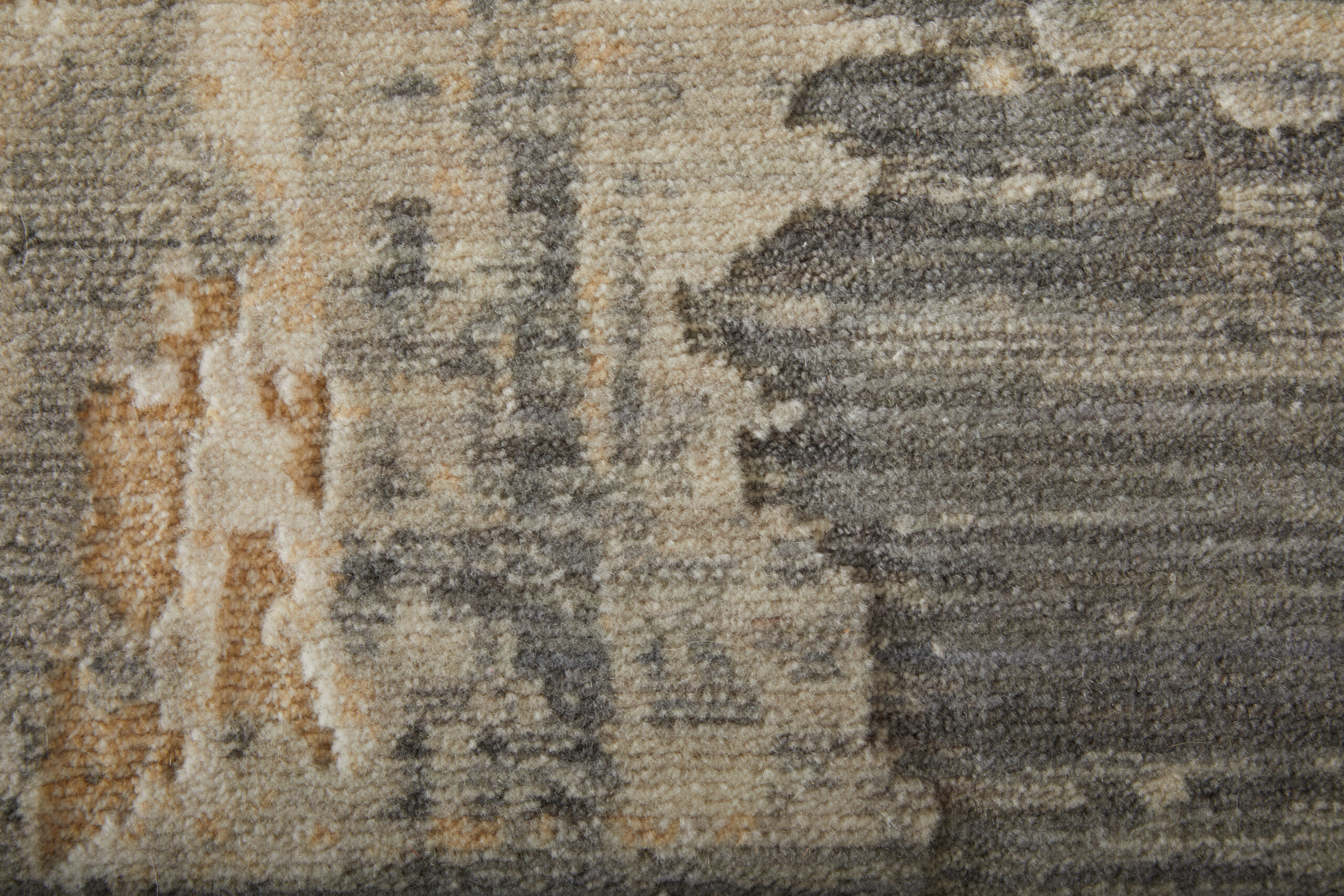 Feizy Jaxson Modern Abstract 39PWF Gray/Tan/Ivory Area Rug - Image 4