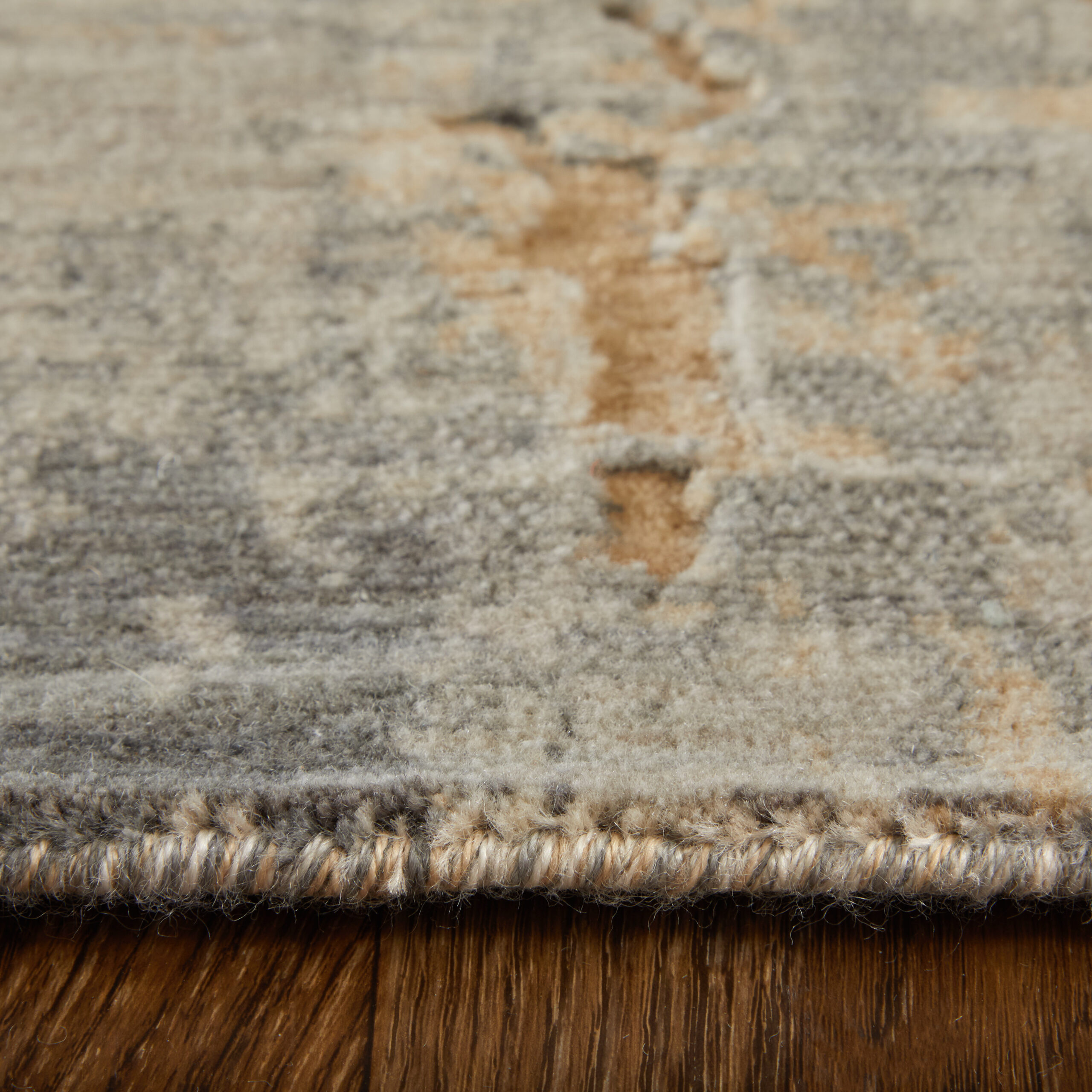 Feizy Jaxson Modern Abstract 39PWF Gray/Tan/Ivory Area Rug - Image 5