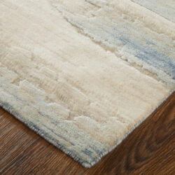 Alternative view of Feizy Jaxson Modern Abstract 39PXF Blue/Ivory/Gray Area Rug