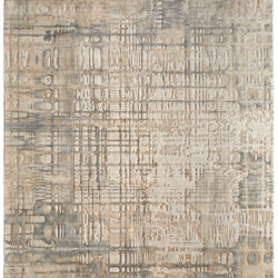 Feizy Jaxson Modern Abstract 39PZF Ivory/Tan/Gray Area Rug