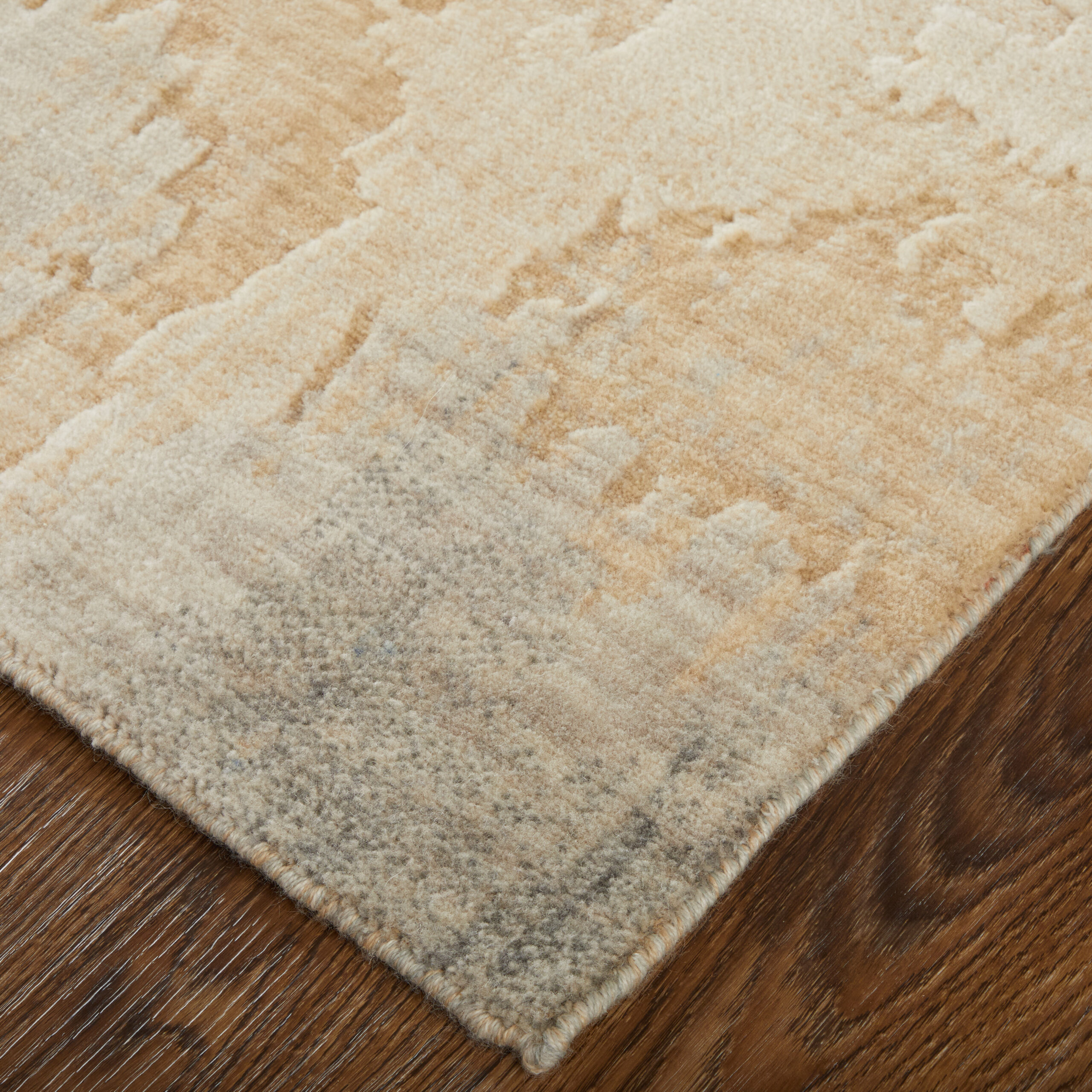 Feizy Jaxson Modern Abstract 39Q0F Tan/Brown/Gray Area Rug - Image 3